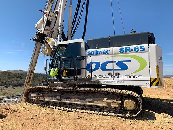 Soilmec SR65 piling rig on site