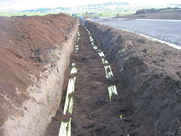 Trenching works on a QLD Civil Solutions site